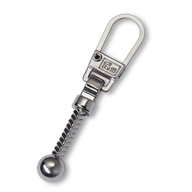 Prym Fashion Zipper Pullers: Stylish Silver Metal Designs - 482120