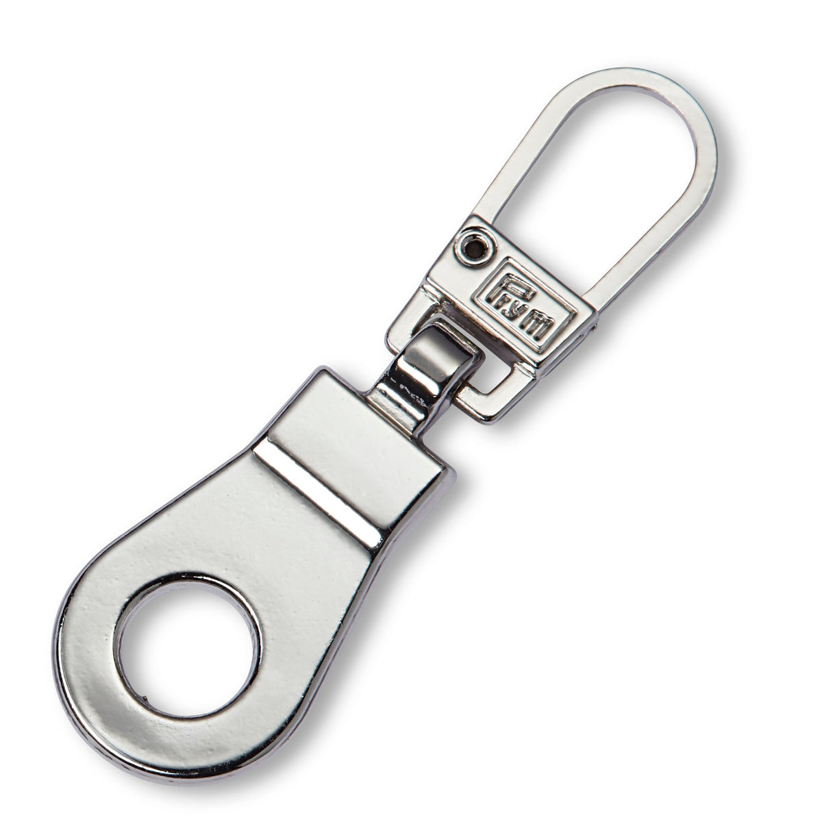Prym Fashion Zipper Pullers: Silver Eyelet Metal Colour - 482121