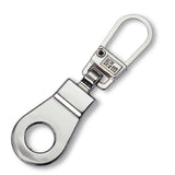 Prym Fashion Zipper Pullers: Silver Eyelet Metal Colour - 482121