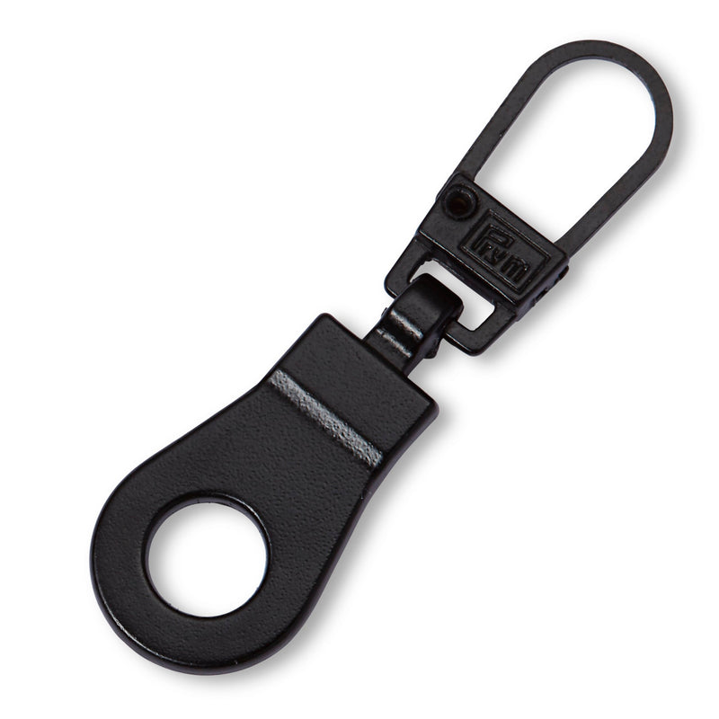 Prym Fashion Zipper Pullers: Black Metal Eyelets for Style - 482138