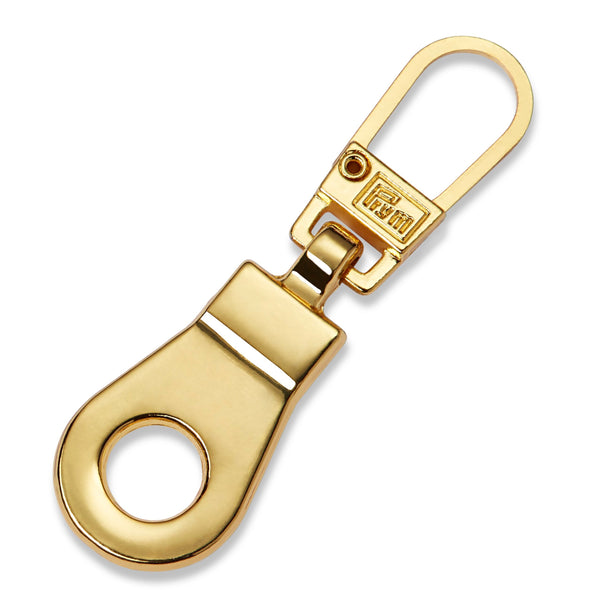 Prym Fashion Zipper Puller: Gold Eyelet for Stylish Designs - 482314