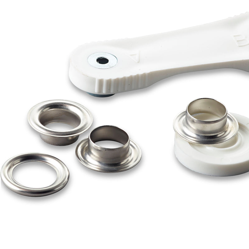 Prym Eyelets and Washers 11mm Brass Silver - 541370