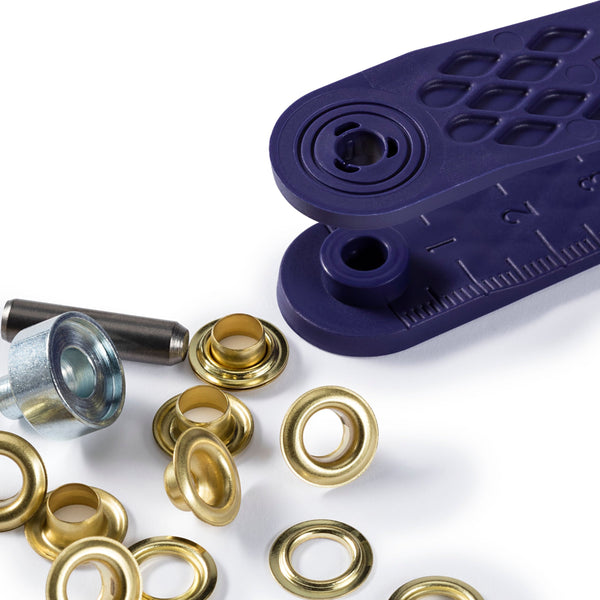 Prym Eyelets & Washers: 5.0mm Brass in Gold Colour - 542411
