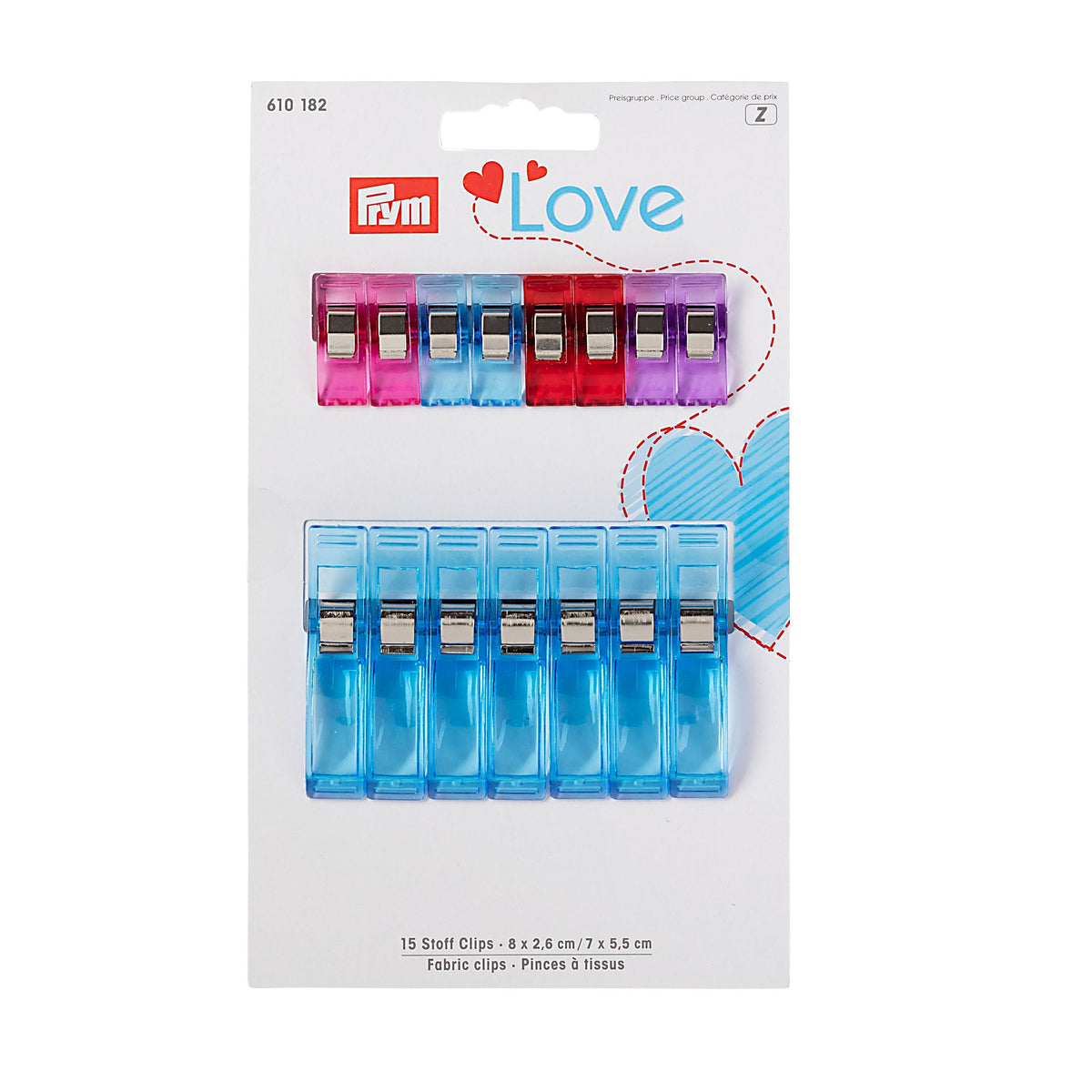 Prym Love Fabric Clips: Secure Your Sewing Projects Easily - 610182