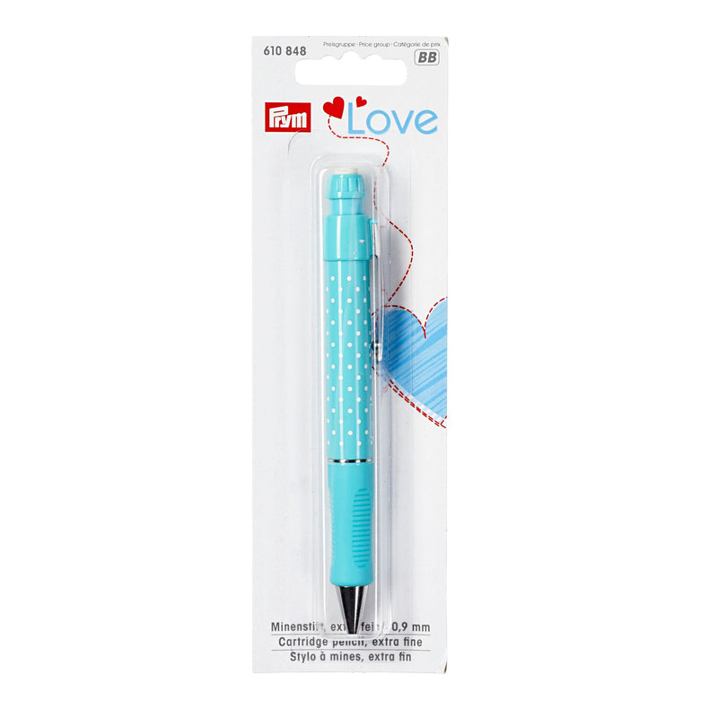 Prym Love Cartridge Pencil: Extra Fine 0.9mm in Mint Shade - 610848