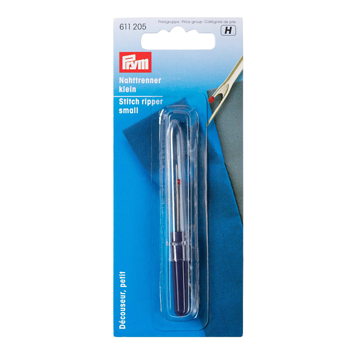 Prym Stitch Ripper: Small Plastic with Steel Blade & Ball Point - 611205