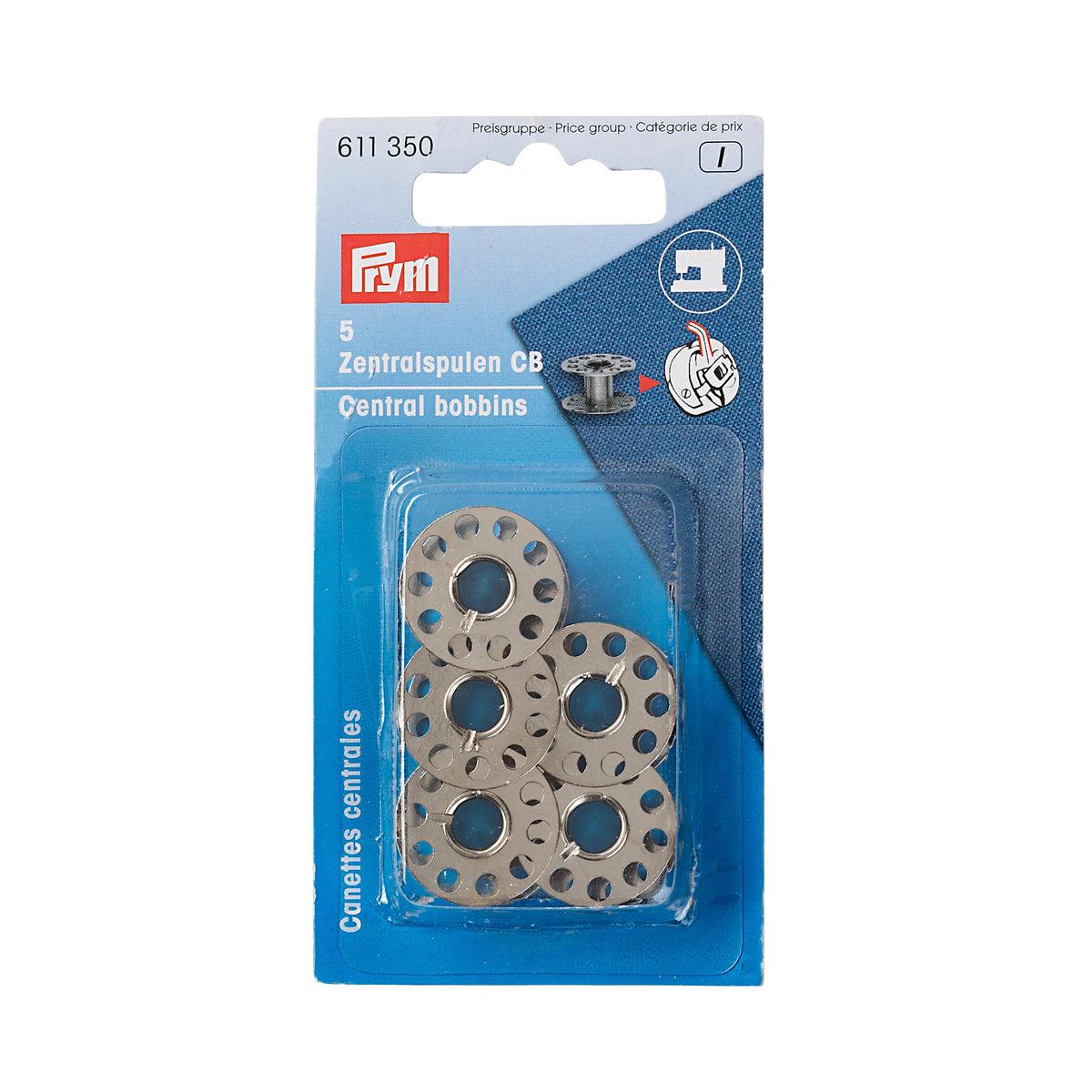 Prym Bobbins for Sewing Machines: Metal CB Shuttle 20.5 mm - 611350