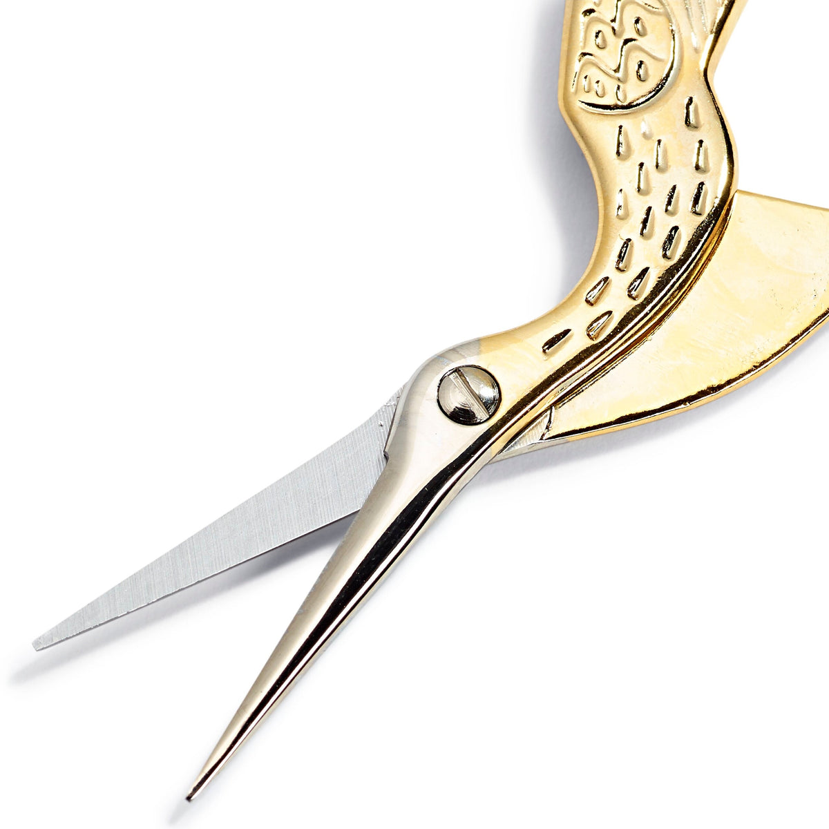 Prym Embroidery Scissors Stork 9cm Gold - 611445