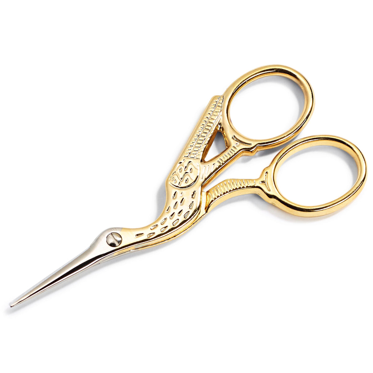 Prym Embroidery Scissors Stork 9cm Gold - 611445