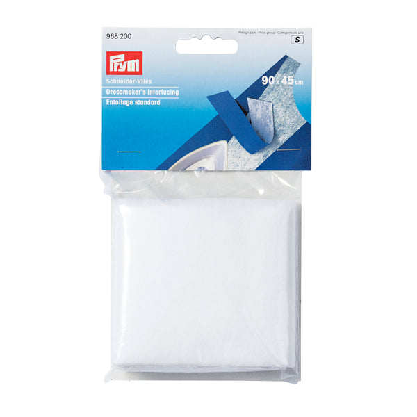 Prym Dressmaker's Interfacing Iron-On 90x45cm White Fabric - 968200