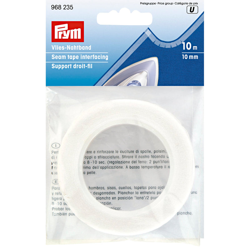 Prym Seam Tape Interfacing 10mm White 10m - 968235