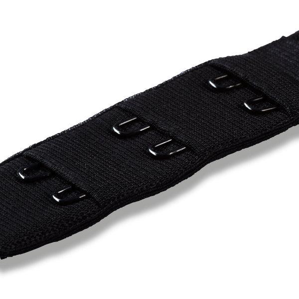 Prym Bra Extender 25mm: 3x2 Hooks in Black for Perfect Fit - 992131