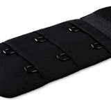 Prym Bra Extender 40mm: 3x2 Hooks in Black for Perfect Fit - 992141