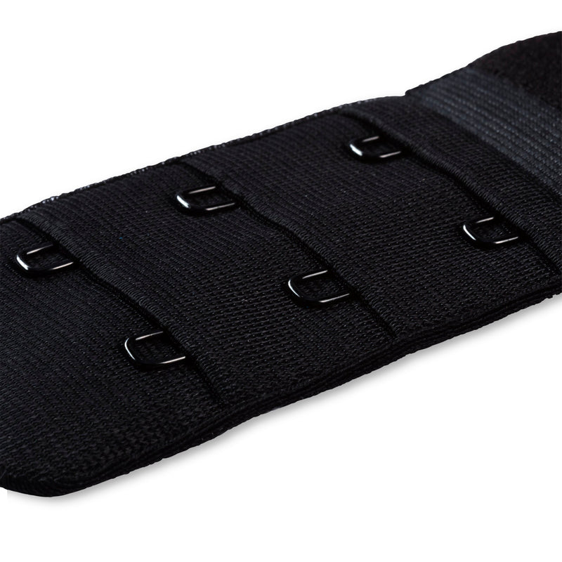 Prym Bra Extender 40mm: 3x2 Hooks in Black for Perfect Fit - 992141