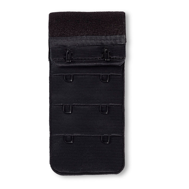 Prym Bra Extender 40mm: 3x2 Hooks in Black for Perfect Fit - 992141
