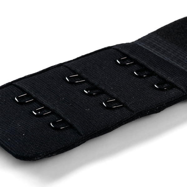 Prym Bra Extender 40mm: 3x3 Hooks in Black for Perfect Fit - 992146
