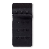 Prym Bra Extender 40mm: 3x3 Hooks in Black for Perfect Fit - 992146