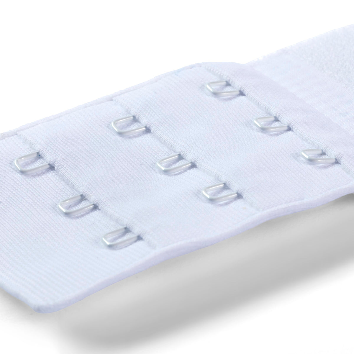 Prym Bra Extender 50mm: 3x3 Hooks in White for Perfect Fit - 992150