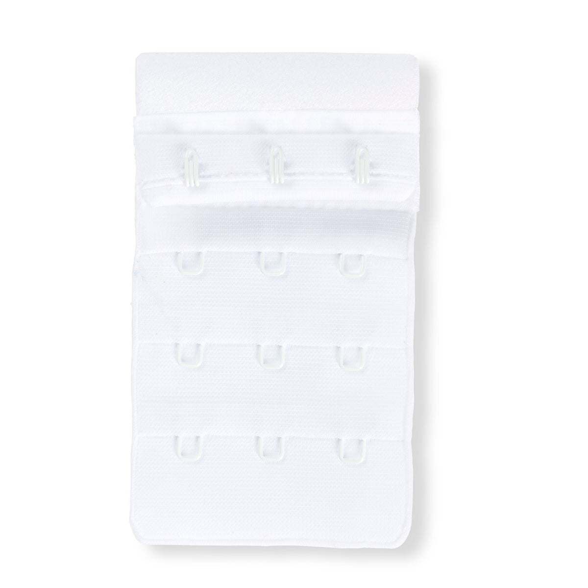 Prym Bra Extender 50mm: 3x3 Hooks in White for Perfect Fit - 992150