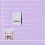 I MADE THIS - I CAN DO ANYTHING - Sewing Labels Tags  for Clothes