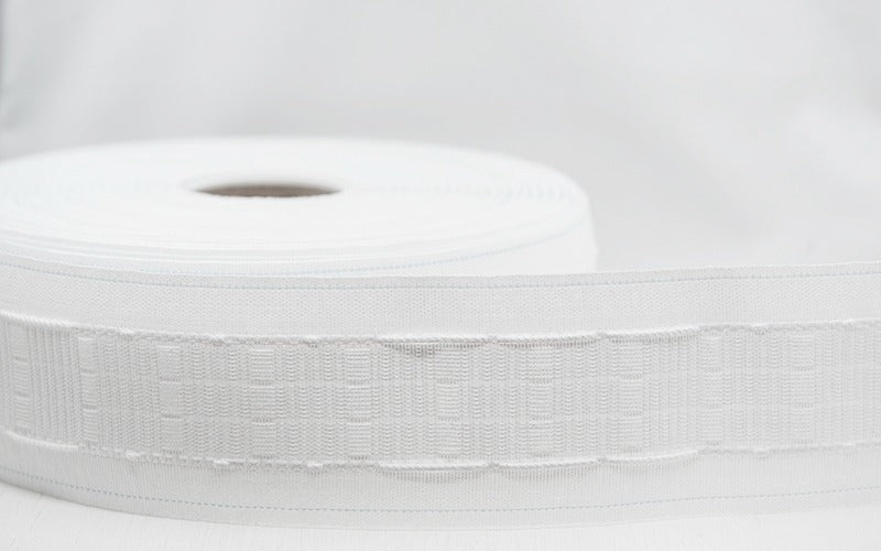 3 Inch Pinch Pleat Curtain Tape Heavy-Duty Tape for Professional Pleated Curtains - White