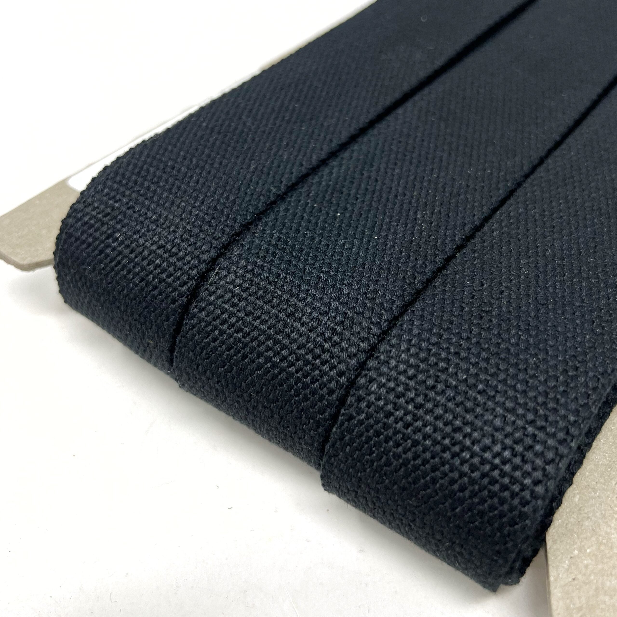 38mm Cotton Blend Bag Making Webbing Strong Strap Material - Black ...