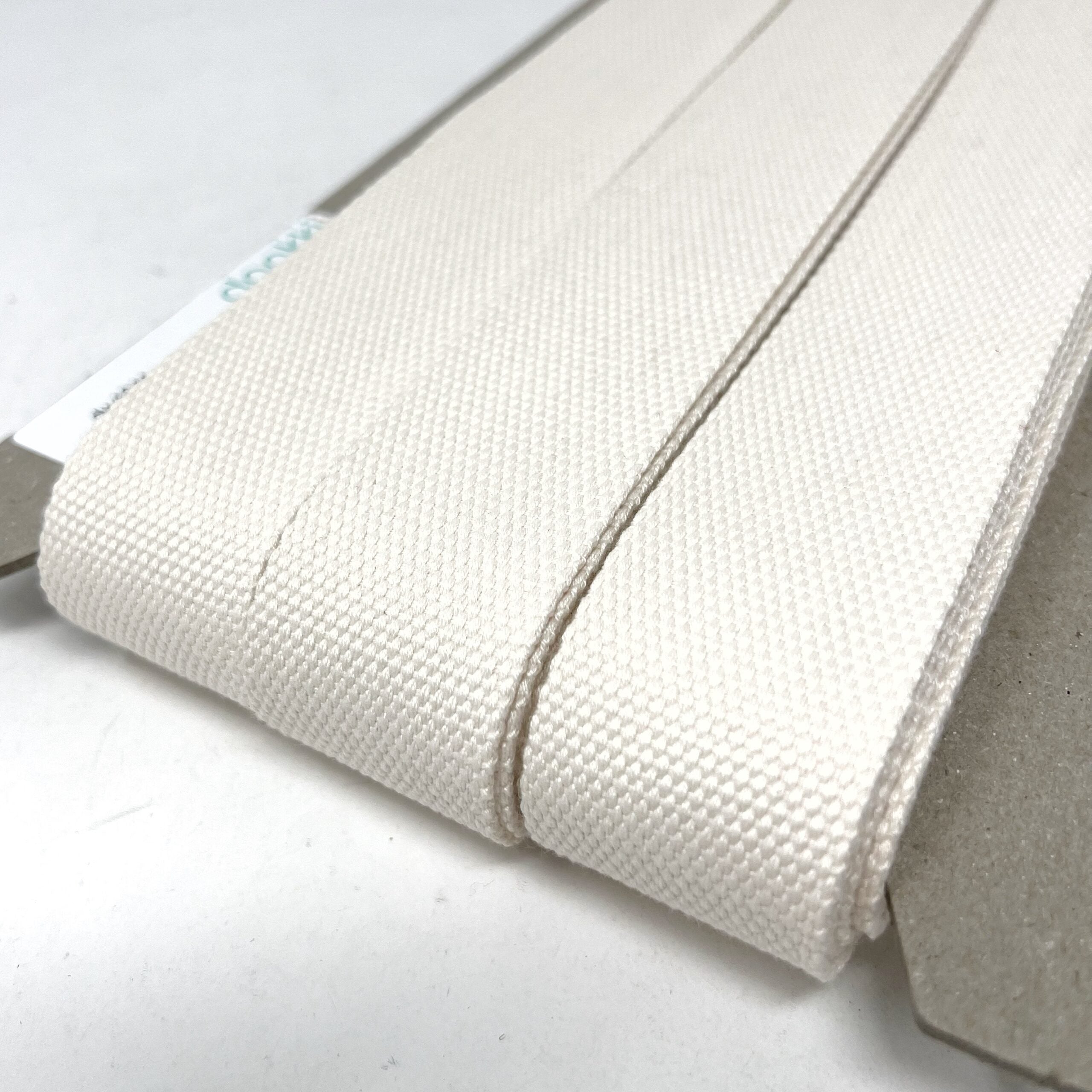 38mm Cotton Blend Bag Making Webbing Strong Strap Material - Natural ...