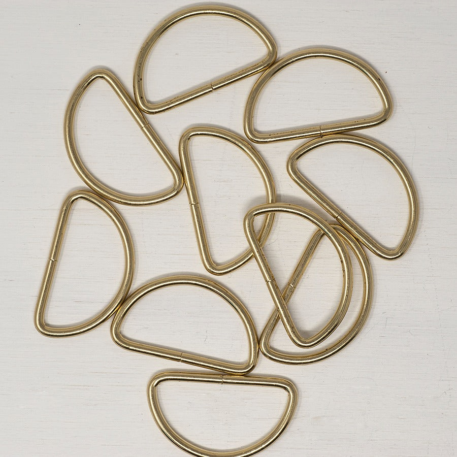 38mm Metal D-Rings Bag Making Hardware for Straps & Craft Projects - B ...