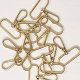 38mm Metal Snap Hooks for  Bag Making Hardware for Straps & Accessories - Bright Brass
