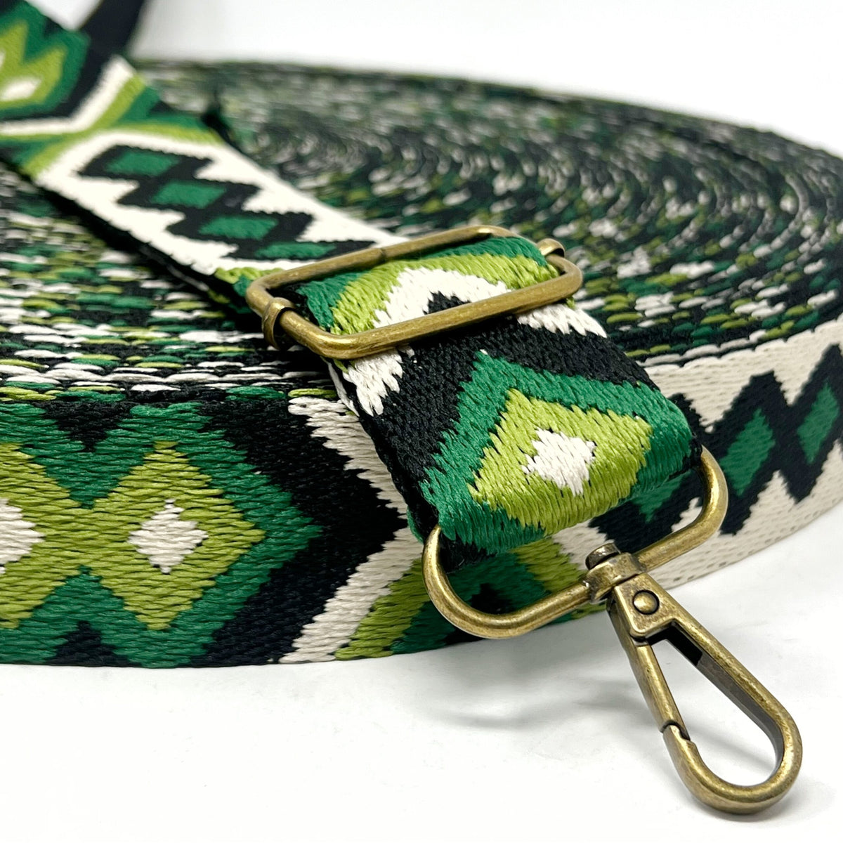 38mm Tribal Bag Making Webbing Strong Strap Material - Bottle/Leaf/Natural/Black