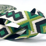 38mm Tribal Bag Making Webbing Strong Strap Material - Bottle/Leaf/Natural/Black