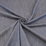 4.5oz Plain Cotton Chambray Lightweight Denim Dressmaking Fabric - Grey Blue