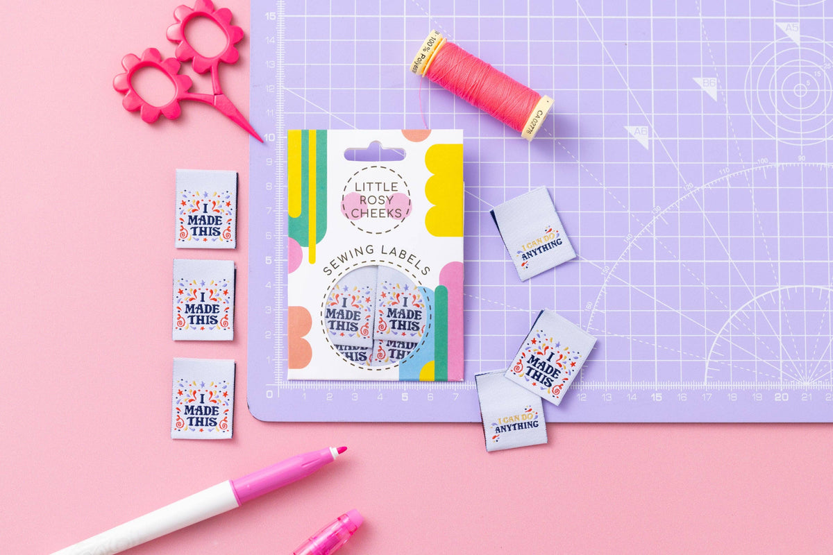 I MADE THIS - I CAN DO ANYTHING - Sewing Labels Tags  for Clothes