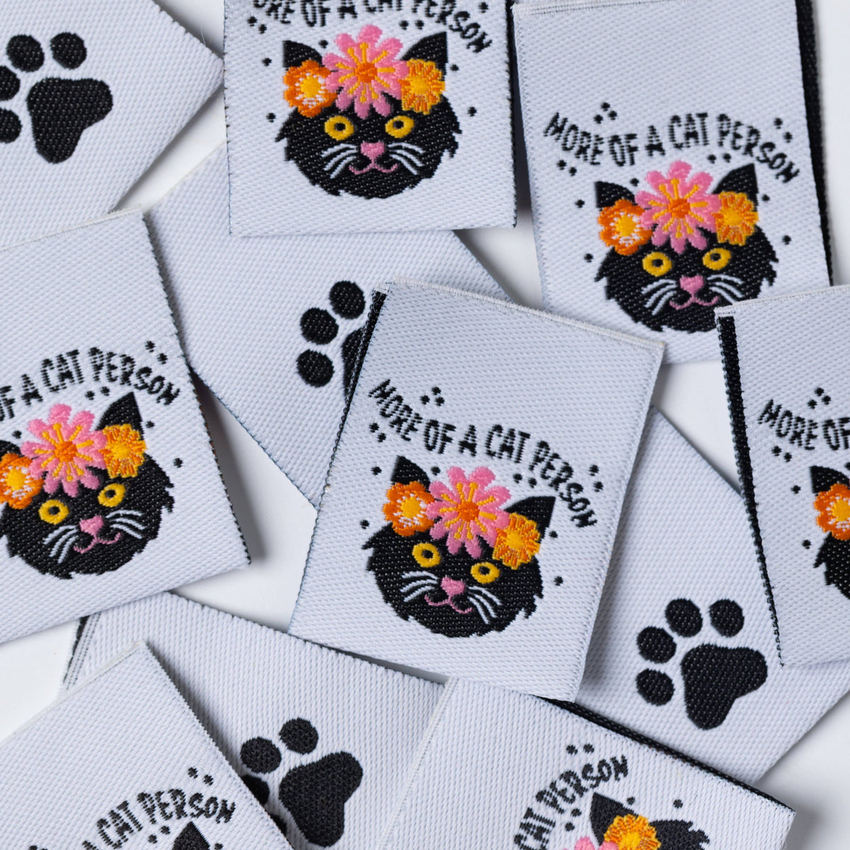 MORE OF A CAT PERSON - Sewing Labels Tags for Clothes