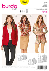Burda Style Miss Jacket Sewing Pattern for Stylish Creations B6569