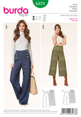 Burda Style Miss Pants Trousers Sewing Pattern for Stylish Creations B6573