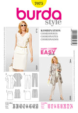 Burda Style Coordinates Sewing Pattern for Stylish Creations B7075