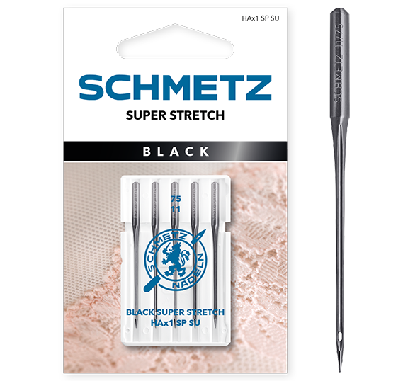 Schmetz Black Super Stretch 75/11 Sewing Machine Needles - Pack of 5