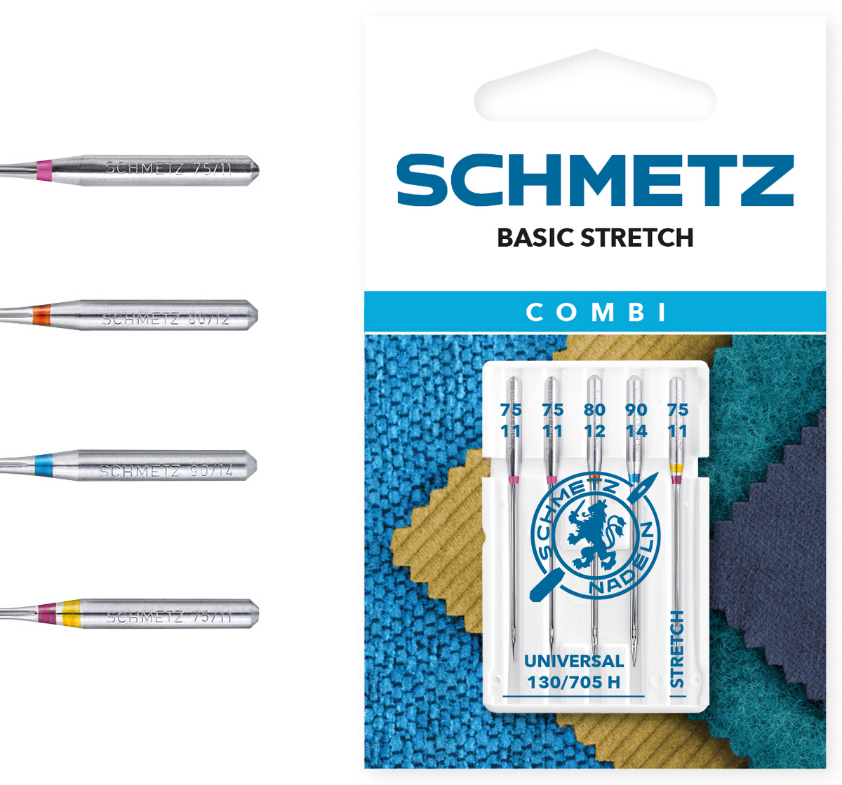 Schmetz Combi Basic Stretch Sewing Machine Needles - Pack of 5