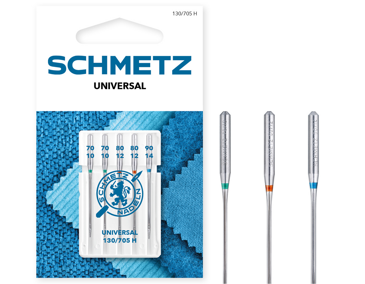 Schmetz Universal Varied Sizes 70-90 Sewing Machine Needles - Pack of 5
