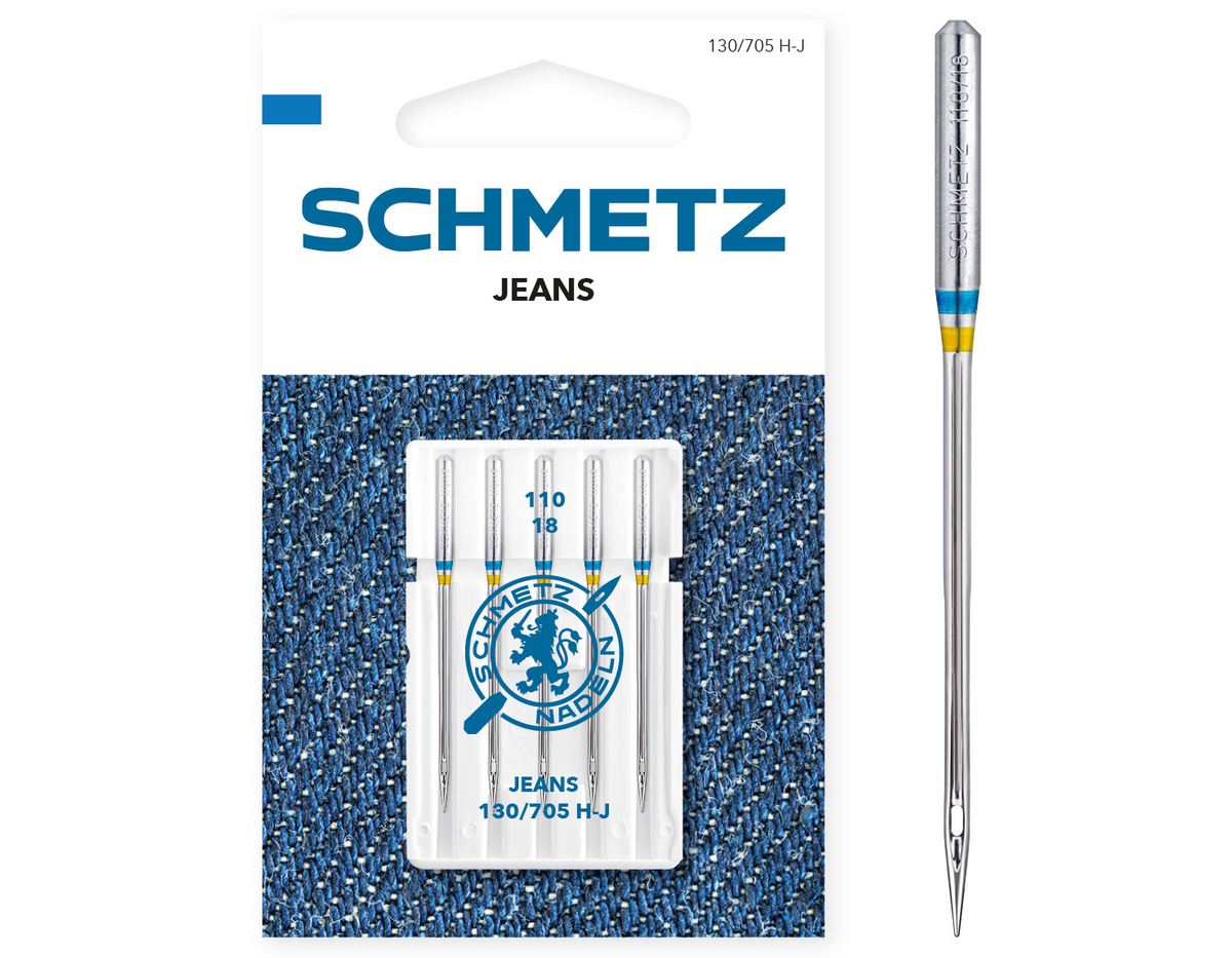 Schmetz Jeans 110/18 Sewing Machine Needles - Pack of 5