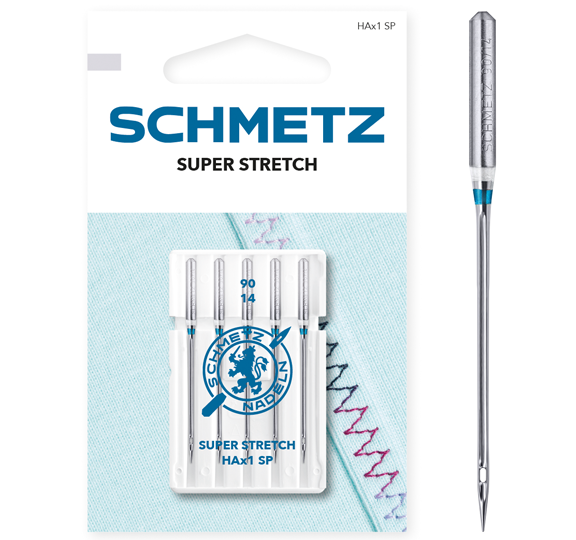 Schmetz Super Stretch 90/14 Sewing Machine Needles - Pack of 5