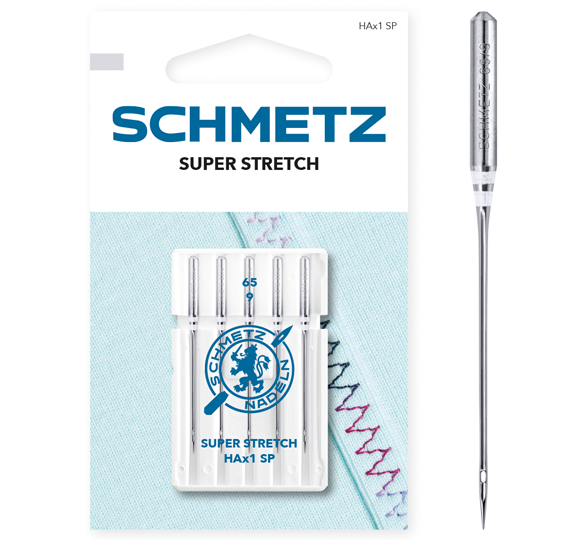 Schmetz Super Stretch 65/9 Sewing Machine Needles - Pack of 5