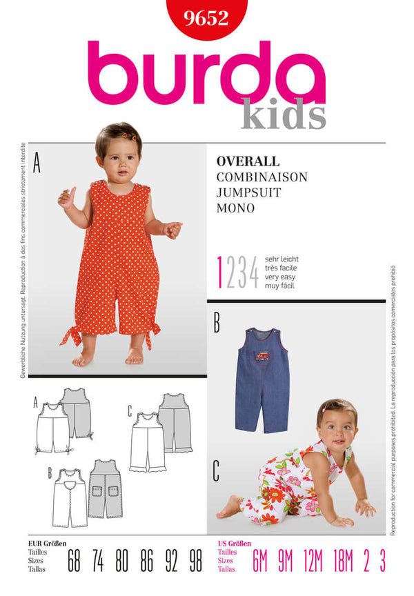 Burda Style Jumpsuit Sewing Pattern for Stylish Creations B9652