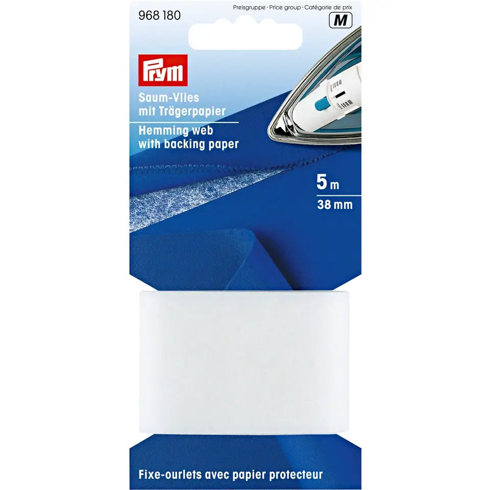 Prym Hemming Web with Backing Paper 30mm White - Easy Sewing - 968170