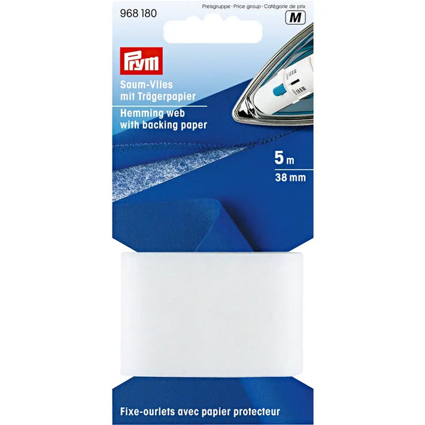 Prym Hemming Web with Backing Paper 30mm White - Easy Sewing - 968170