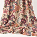 A Garden of Stiches Quilting Cotton Craft Fabric - Cream Floral
