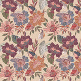 A Garden of Stiches Quilting Cotton Craft Fabric - Cream Floral