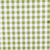 Ada Yarn Dyed 100% Cotton Gingham Check Fabric - Large Green