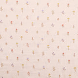 Adelle Printed 100% Cotton Double Gauze Muslin Dressmaking Fabric - Organic Natural Flowers